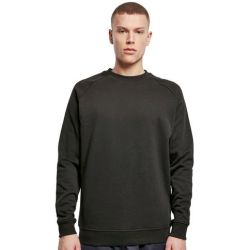 Sweat col rond manches raglan, côtes larges, coton mélangé, 250 g/m²
