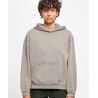 Sweat à capuche femme oversize délavé, poche kangourou, 300 g/m²