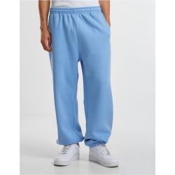 Pantalon jogging homme duveteux ample, poches fendues, cordon intérieur, 330 g/m²