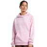 Sweat à capuche femme ample duveteux, poche kangourou, poignets côtelés, 330 g/m²