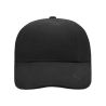 Casquette 6 panneaux Turned Laminated coton brossé lourd clip métal, 350 g/m²