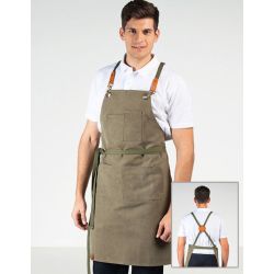 Tablier unisexe polyester et coton avec 3 poches, 77 x 56 cm, 230 g/m²