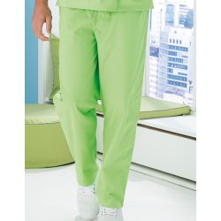 Pantalon slip-on polyester et coton, taille élastique, 215 g/m²