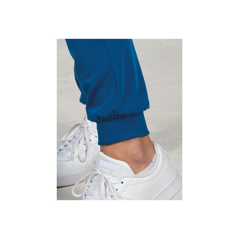 Pantalon stretch polyester et élasthanne, coupe confort, 270 g/m²