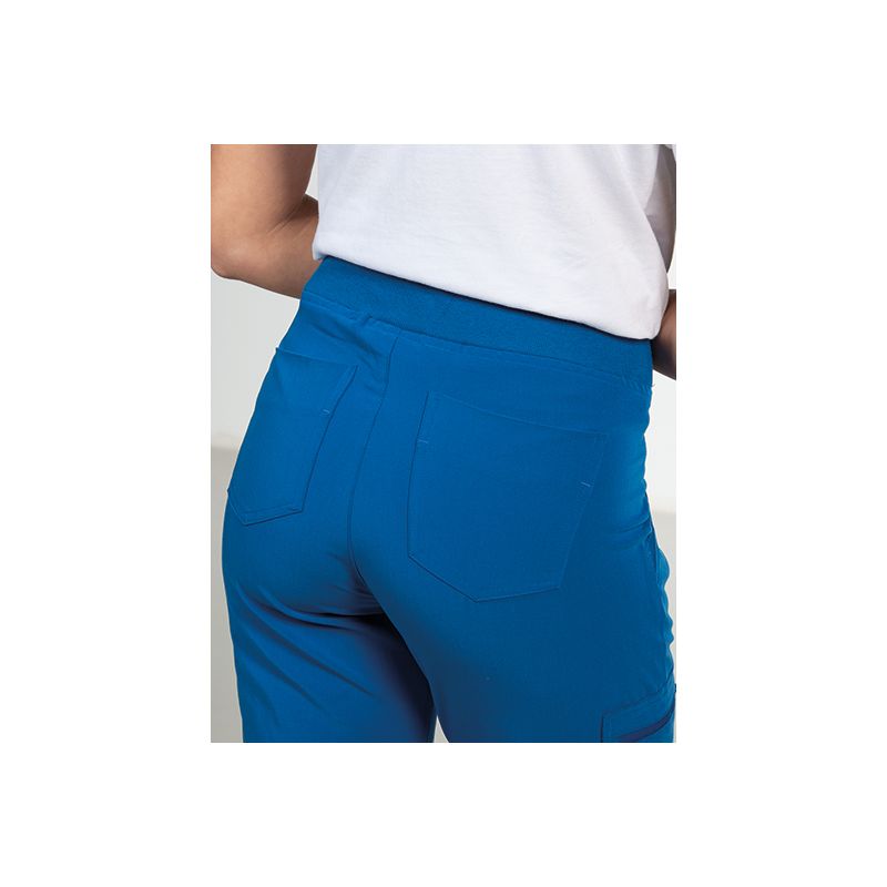 Pantalon stretch polyester et élasthanne, coupe confort, 270 g/m²