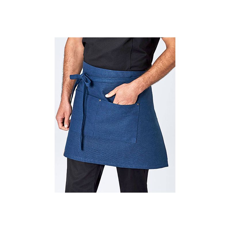 Demi-tablier toile polyester et coton avec poches, 77 x 56 cm, 230 g/m²