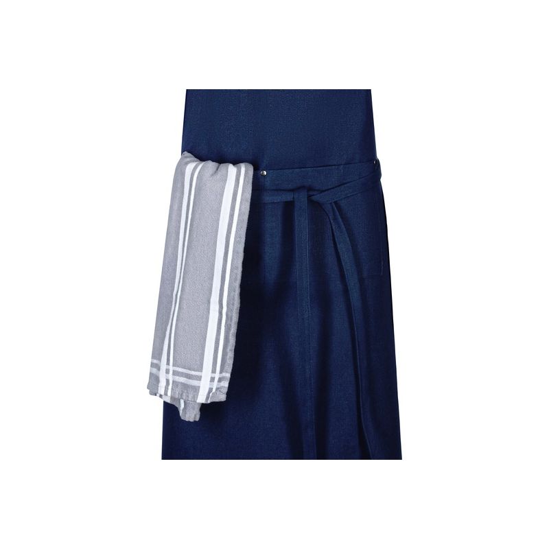 Tablier à bavette toile polyester et coton avec sangles, 90 x 64 cm, 230 g/m²