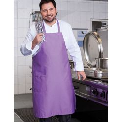 Tablier à bavette XXL polyester et coton, 100 x 100 cm, 220 g/m²