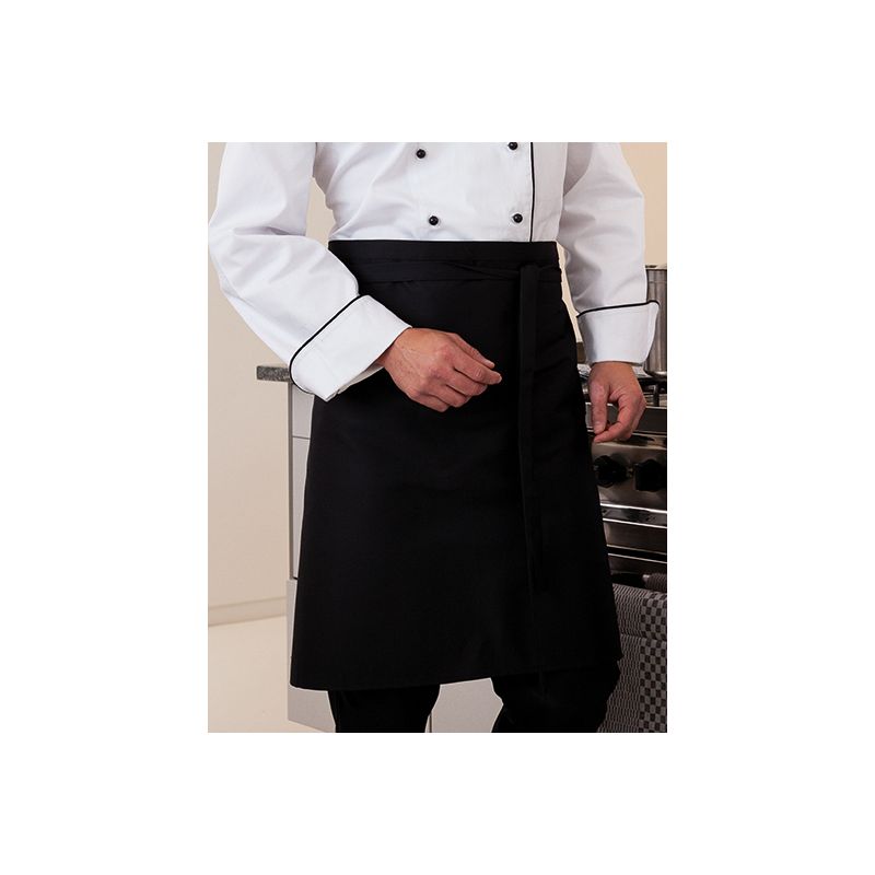 Tablier de taille polyester avec bretelles tissu, 90 x 60 cm, 220 g/m²