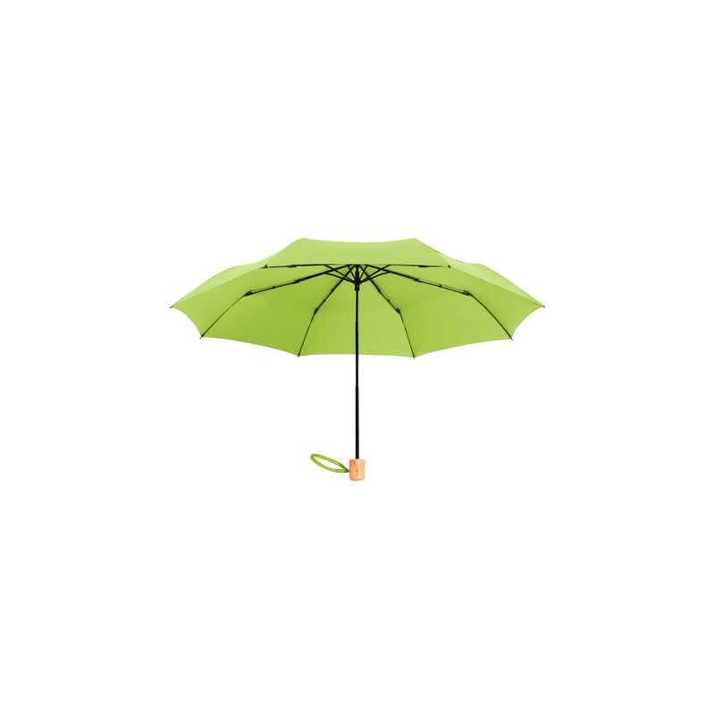 Parapluie de poche FARE écoresponsable, coupe-vent, poignée bois, 98 cm