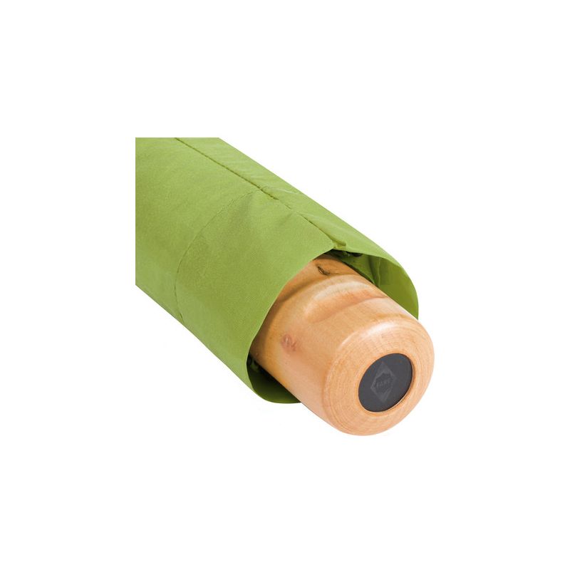 Parapluie de poche FARE écoresponsable, coupe-vent, poignée bois, 98 cm