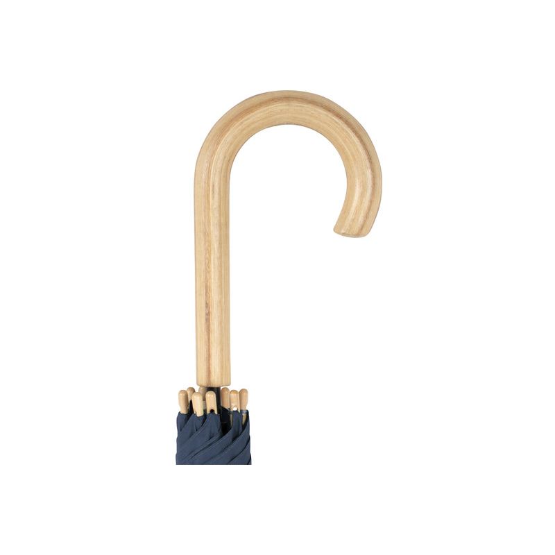 Parapluie FARE écoresponsable, automatique, coupe-vent, poignée bois, 100 cm