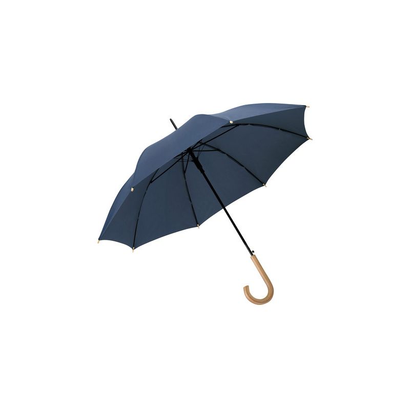 Parapluie FARE écoresponsable, automatique, coupe-vent, poignée bois, 100 cm