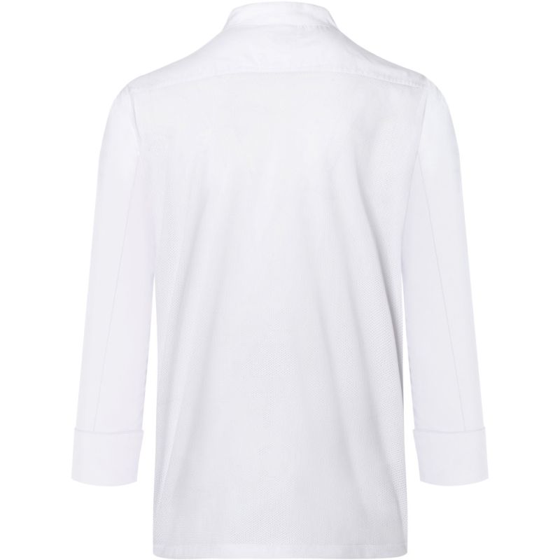 Veste de cuisine manches longues avec boutons dissimulés, 200 g/m²