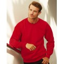 Sweat léger homme polycoton manches raglan, coupe ajustée, 240 g/m²
