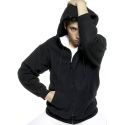 Sweat-shirt premium zippé à capuche, poches frontales, 300 g/m²