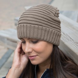 Bonnet très chaud tressée en polaire doublé