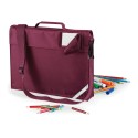 Serviette enfant zippé à bandoulière, porte-nom recouvrable