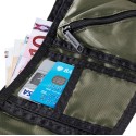 Porte-feuille en polyester avec fermeture scratch