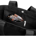 Sac à main en coton canvas, poches intérieures, 15 litres