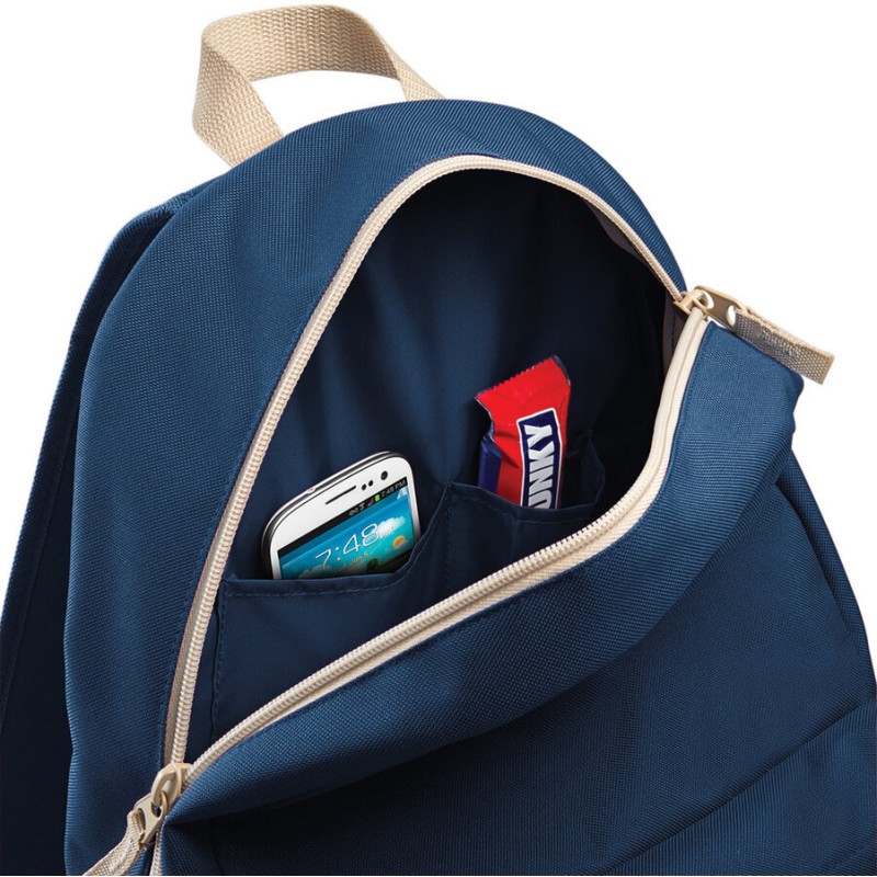 Sac à dos style rétro, plusieurs poches à l'avant, 18 litres