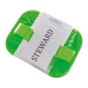 Brassard PVC avec ouverture pour étiquette, cordon de serrage