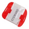 Brassard PVC avec ouverture pour étiquette, cordon de serrage