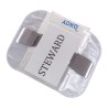 Brassard PVC avec ouverture pour étiquette, cordon de serrage