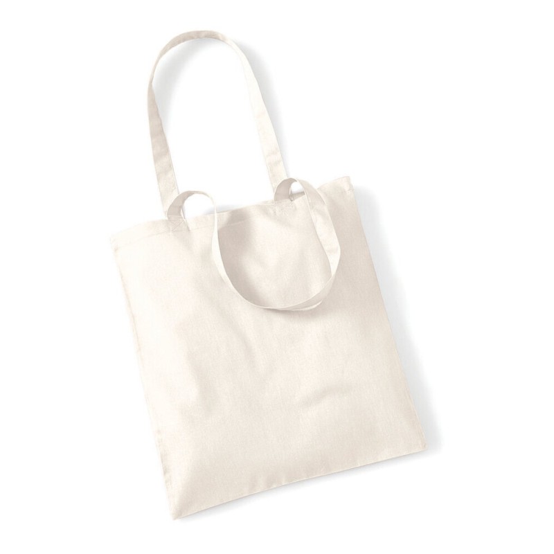 Tote bag, sac shopping coton blanc écru naturel