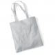 Tote bag, sac shopping coton gris clair vierge à personnaliser