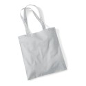 Tote bag, sac shopping coton gris clair vierge à personnaliser