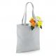 Tote bag, sac shopping coton gris clair vierge, 140 g/m²