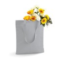 Tote bag, sac shopping coton gris vierge, 140 g/m²