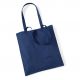 Tote bag, sac shopping coton bleu marine navy