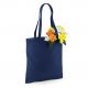 Tote bag, sac shopping coton bleu navy vierge, 140 g/m²