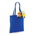 Tote bag, sac shopping coton bleu royal vierge, 140 g/m²