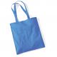 Tote bag, sac shopping coton vierge bleu bleuet à personnaliser