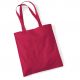 Tote bag, sac shopping coton rouge cerise vierge à personnaliser