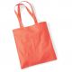 Tote bag, sac shopping coton corail vierge à personnaliser