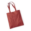 Tote bag, sac shopping coton orange rust vierge à personnaliser