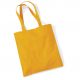 Tote bag, sac shopping coton jaune moutarde vierge à personnaliser