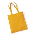 Tote bag, sac shopping coton jaune moutarde vierge à personnaliser