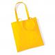 Tote bag, sac shopping coton jaune tournesol