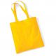 Tote bag, sac shopping coton jaune tournesol vierge à personnaliser