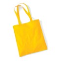 Tote bag, sac shopping coton jaune tournesol vierge à personnaliser
