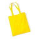 Tote bag, sac shopping coton jaune vierge à personnaliser