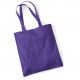 Tote bag, sac shopping coton violet vierge à personnaliser