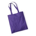 Tote bag, sac shopping coton violet vierge à personnaliser