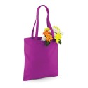 Tote bag, sac shopping coton magenta vierge