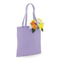 Tote bag, sac shopping coton lavande vierge, 140 g/m²